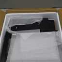 Corner Bamboo Bread Box for Kitchen Counter Large Capacity Rustic Bread Storage Container with Wavy Arcylic Transparent Door Vintage Storage for Homemade Bread (Black)