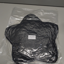 Xiashrk Star Pillow, Decorative Throw Pillows for Bed Couch, 15" Star Shaped Pillow Plush Floor Cushions Room Decor Pillow with Faux Rabbit Fur for Sofa Bedroom Living Room (Black, 15" x 15")