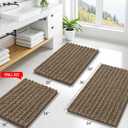 Smiry Bathroom Rugs Mat 24x16, Extra Soft Absorbent Chenille Bath Rugs, Non Slip Rubber Backing Machine Washable Quick Dry Bath Mats for Bathroom Floor, Tub, Shower, Home Decor Accessories, Camel