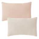 JELLYMONI 2 Pack Muslin Toddler Pillowcase for 13x18 Pillow, 100% Cotton Baby Pillow Case Cover for Bed, Toddler Cot and Travel, Soft & Breathable Baby Kids Envelope Pillowcase, No Pillow