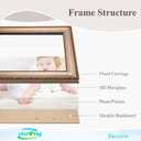 12x18 Frame Champagne Gold, Elegant Ornate 18x12 Picture Frame with Floral Trim, for 12 x 18inch Gallery Photo Pic with HD Plexiglass, 1.6in Widen 0.8in Thick, Horizontal Vertical Wall Display