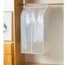 XIAKE Garment Bags M/oth-proof Dust Cover Coat Hanging Clothes Storage Bag Premium Thickened Clothing Organizer Moisture-proof Dust-proof Clothes Cover