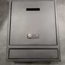 Wall-mounted mailbox with dial lock and PIN code for entryway