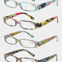 Kerecsen Women's Reading Glasses 4 Pairs Ladies Fashion Spring Hinge Readers