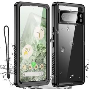 AICase Google Pixel 8 Pro Case Waterproof Clear Built-in Screen Protector Snowproof,Dustproof,Shockproof,IP68 Certified [Real 360] Full Body Protection Fully Sealed Underwater for Google Pixel 8 Pro