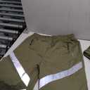 GEMYSE Men's Ski Suit Waterproof Snow Suit Winter snowboard Jacket and Pants Set Hooded ski outfits with Reflective Trim (Army Green,XL) 