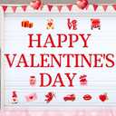 Ferraycle 30 Pcs Magnetic Valentines Day Garage Door Decorations Heart Valentines Garage Door Magnets Love Decor Car Magnets Stickers Refrigerator Decals