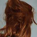 RightOn 20 Inches Dark Orange Wig Long Straight Hair Cosplay Costume Party Wig with Hairnet