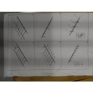 Wooden Ladder 16x2,2x1