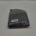 2 Packs Vinyl Card Tablecloth with Flannel Backing 34x34 inch - Waterproof Plastic Picnic Table Cover for Square Folding Table Cloth with Elastic Corners, Black