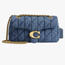 COACH Women's Pebble Tabby Shoulder Bag
Quilted, with Chain, 26