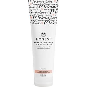 The Honest Company Mama's Gotta Glow Face and Body Wash, Pregnancy Safe Clarifying Exfoliating AHA Cleanser, 8 fl oz