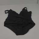 SUUKSESS Women Sexy Mesh Tummy Control Swimsuit Push Up High Waisted Bathing Suit (XX-Large, 10 Black)
