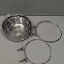 Dog Crate Water and Food Bowl, ShineMe Stainless Steel Dogs Bowls Hanging 2 Pack for Cage Crate Kennel, Spill Proof Dog Bowl for Medium and Small Sized Dogs Cats Pets (6.3 * 2.6 & 5.5 * 2.4)