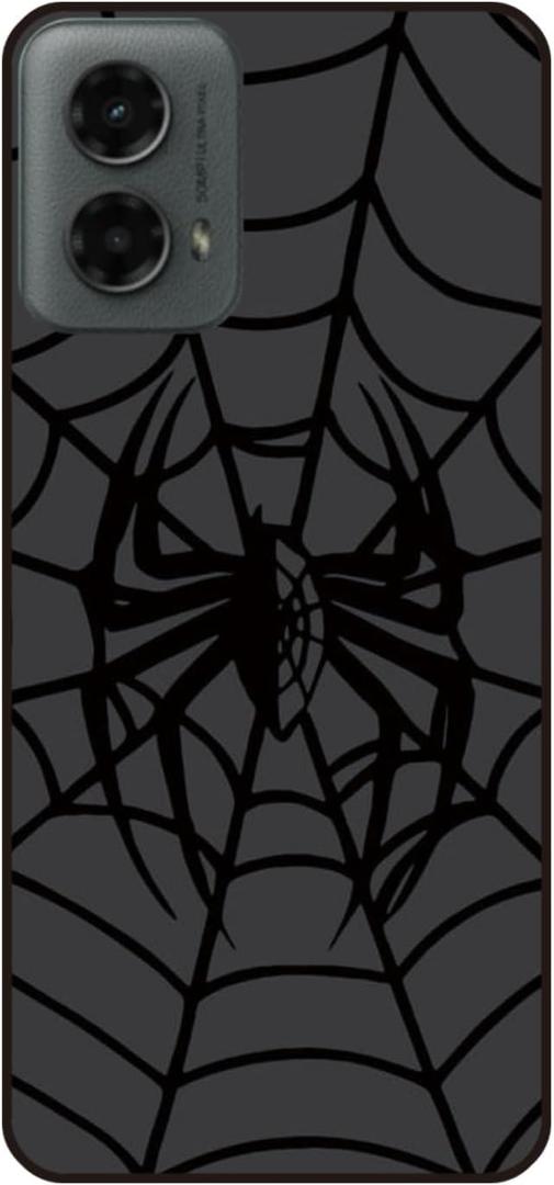 Cute Phone Case Compatible for Motorola Moto G Power 5G 2025, White Spider Web Halloween Designed Soft TPU Anti-Fall Anti-Scratch Shockproof Bumper Protective Phone Cover