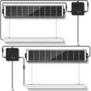Solar Shed Light with Pull Cord, 1500LM LED Bars,6500K 2-Pack