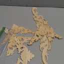 5 Pieces Wood Appliques and Onlays Wood Appliques for Furniture Decorative Wooden DIY Carved Onlay for Bed Door Cabinet Wardrobe Furniture Decoration(Large Size) (Delicate)