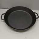 EDGING CASTING Pre-Seasoned Large Cast Iron Skillet 17 Inch, Dual Handle Outdoor Camping Frying Pan, Pizza Pan, Use for Grill, Stovetop, Induction, Oven Safe Cookware