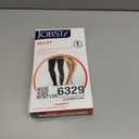 JOBST Relief 20-30 mmHg Compression Socks, Thigh High with Silicone Band, Black, Petite Medium