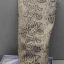 Women's High Heel Over the Knee Boots - Pleated Snakeskin Thigh High Booties, 8.5