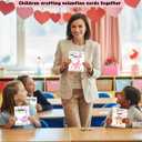 2 x HIDEGRASS Dinosaur Valentine's Day Cards for Kids Classroom, 30 Pack Valentine Cards with 36 Stickers & 30 Envelops, Valentines Gifts for Boys Girls (Red)