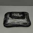 Auseibeely Clear Toiletry Bag for Women Men, Portable Large Travel Makeup Bag, Waterproof & Draining Transparent Cosmetic Bag, Carry On Airport Airline Compliant Bag