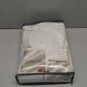 Cute Blackout Curtains 60 Inches Extra Wide Linen 96 Inch Length for Living Room/Sliding Glass Door,Pleated Heavy Duty Thermal Drapes for Winter Thick Large Window(60"Wx96"L 2 Panels Beige White)