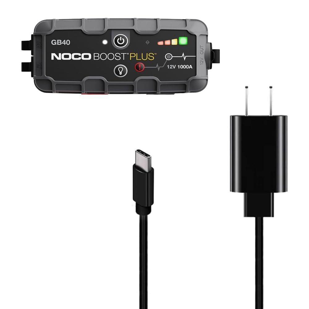 for NOCO Genius Boost Sport GB20 GB30 GB40 GB70 Battery Jump Starter Ac Dc Adapter Power Supply Cord Compatible with NEXPOW ET03 GOOLOO Car Jump Starter Charger