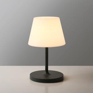 WEILAILUX Outdoor Battery Operated Table Lamp Waterproof, 4000mAh Cordless Table Lamp Rechargeable, Touch Dimmable Desk Lamp, LED Night Light for Patio Camping Restaurant Home, H9.6in, Dark Grey