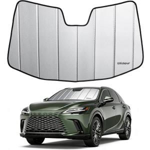 Custom Fit 2023-2026 RX Windshield Sun Shade for Lexus RX 2023 2024 2025 2026 - Upgraded 6-Layer Triple Laminate Core Front Window Shade - Accordion Folding Design with Storage Bag