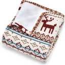 Eddie Bauer | Smart Heated Electric Throw Blanket - Reversible Sherpa - Hands Free Control - Wi-Fi Only (2.4GHz) - Compatible with Alexa, Google, iOS, Android - Fair Isle Silver