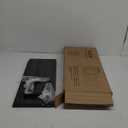 Bestier Floating Shelves Kitchen Shelves Wall Mounted 24" 2 Tier Ladder Shelves with Tower Bar, Wall Decor for Bathroom, Bedroom, Living Room, Coffee bar & Balcony - Charcoal Black