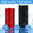 Sasylvia 10 Pcs 2-3/8 x 48 Inch Wall Corner Protector Guards with Self Adhesive, Black Vinyl Corner Trim Molding Plastic for Wall Furniture Door Tables Cabinet Edge, Avoid Scratching, Easy Install
