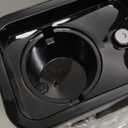 Single Serve Coffee Maker, Iced and Hot Coffee Machine for K-Cup & Grounds, Compact Design, 40oz Removable Water Reservoir, 6 to 24 Oz Brew Sizes, Fits 7.3" Travel Mug, Black