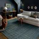 Loloi Chris Loves Julia Calvin Ocean/Olive 2'-3" x 3'-10" Accent Rug