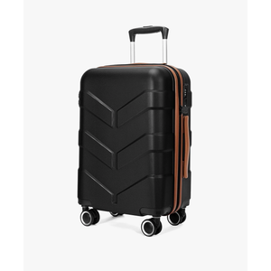 Hardside Carry On Luggage 22x14x9 Airline Approved with Spinner Wheels, 20-inch Carry-On Suitcase for Men & Women, Black