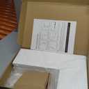 Corner Shelf Wall Mounted, Set of 4, Corner Floating Shelves, Corner Wall Shelf, Corner Hanging Shelf for Living Room, Kitchen and Bedroom (White Gold, 16.3 Inches)