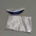 2 Pcs Halloween Costume Accessory Includes White Satin Gloves and Mirror Monoblock Glasses Costume Futuristic Sunglasses Satin Gloves Elbow Length for Men Women Halloween Party Cosplay