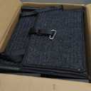 Dog Ramp for Car Truck and SUV Dog Stairs for Large Dogs Folding Pet Stairs with Non-Slip Rug Surface Supports Up to 250 lbs (5 Steps)