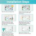 2PCS -110'' x 197'' Window Insulation Kit, Window Insulation for Winter, POF Window Sealer for Winter, Insulates Indoor Windows Keep Warm for Weatherproofing Window Film for Winter Window Covering