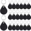 Nfc Tags Keytags Nfc Key Keychain Business Card Digital Programmable 504 Bytes Memory, Compatible with Mobile Phone, 20 Pcs