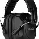ProCase Noise Reduction Ear Muffs, Sound Proof Ear Protection, NRR 28dB Noise Cancelling Headphones for Adults Kids Autism, Hearing Protection for Mowing -Black