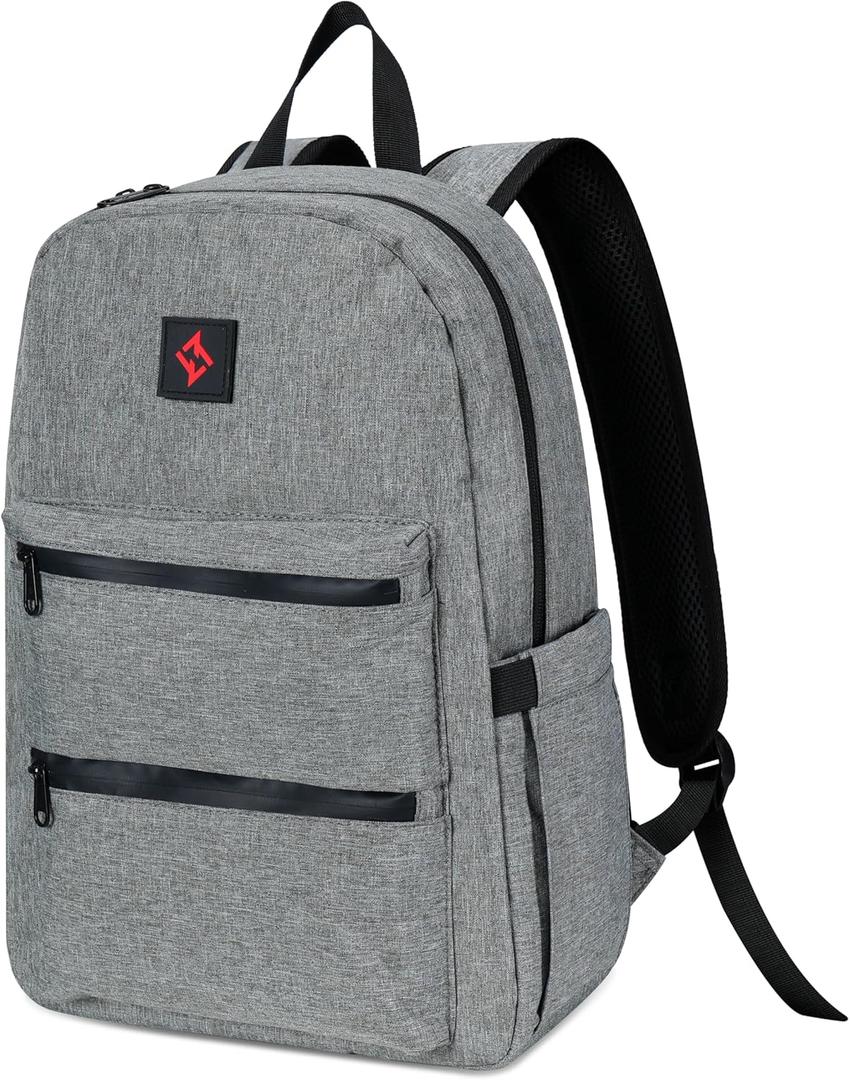 Smell Proof Bags with Lock Smell Proof Backpack Daypack Travel Backpack with Combination Lock Casual Daypacks Simple Grey