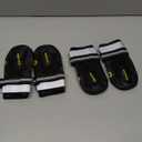 Teamoo Dog Snow Boots for Winter Durable Waterproof Anti-Slip Dog Booties for Winter Dog Shoes for Dogs with Adjustable Reflective Straps Dog Boots & Paw Protectors Black Size 8 