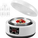 36 Hour Yogurt Maker, 1.2L Automatic Digital Yoghurt Maker Machine, Lcd Display with Constant Temperature, Multi-Function Probiotic Yogurt Maker with Temperature Control (white)