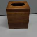 Acacia Wood Tissue Box Cover, Square Wooden Tissue Holder for Bathroom, Living Room, Dining Table, Decorative Cube Facial Tissue Box Cover, 5.3 x 5.3 x 5.9 inches