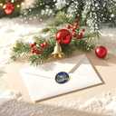 2 x Christmas Stickers for Envelope Seals Cards Making Crafts 2 Inch Round Happy Holiday Christmas Label Card Vinyl Stickers for Mailing Baked Goods Gifts Decorative Bag (ho168)