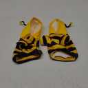 Anelekor Pet Bee Halloween Costume Dog Hoodies Cat Holiday Cosplay Warm Clothes Puppy Cute Hooded Coat Christmas Outfits for Cat and Small Dogs (Yellow, X-Small) 2 Pack