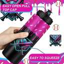 12 Pcs Baseball Drip Ice Cream Water Bottle Bulk Birthday Party Reusable Sports Bottle 20 oz Baseball Accessories Gifts School Sports