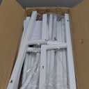 Wedding Arch Backdrop Stand Set of 2 (7.3FT & 6FT), Metal Balloon Arch Frame for Ceremony, Baby Shower, Birthday, Graduation, Indoor Outdoor Party Decoration White